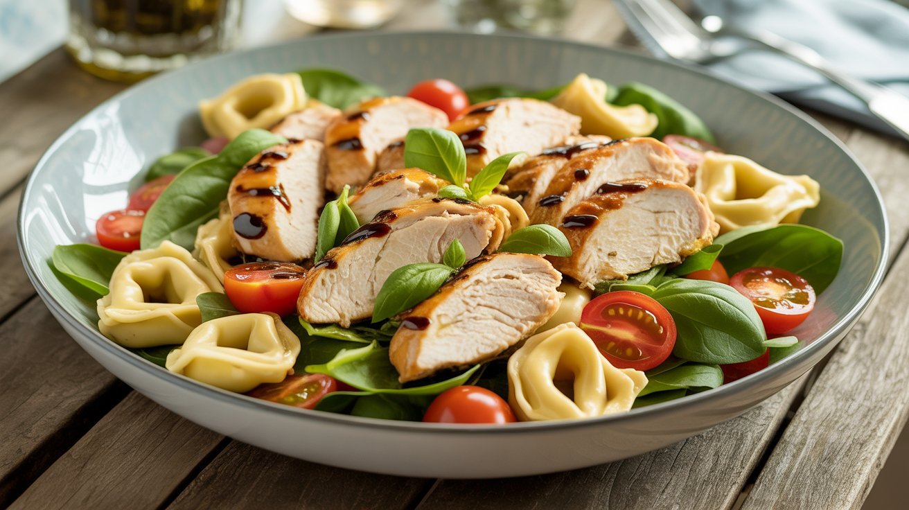 Balsamic Chicken Tortellini Salad