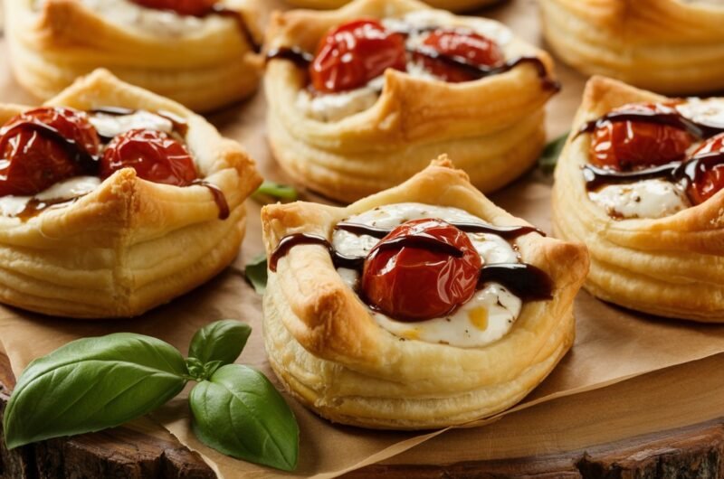 Balsamic Tomato Boursin Cheese Puffs
