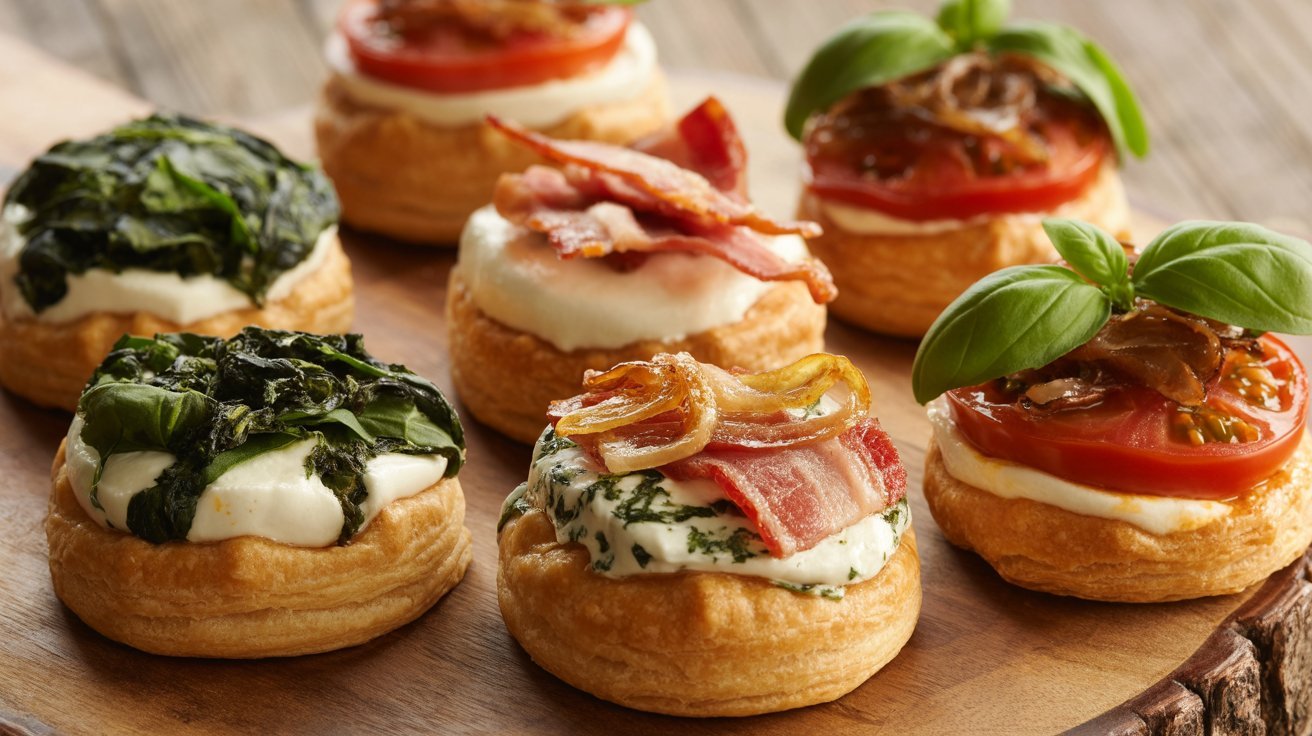 Balsamic Tomato Boursin Cheese Puffs