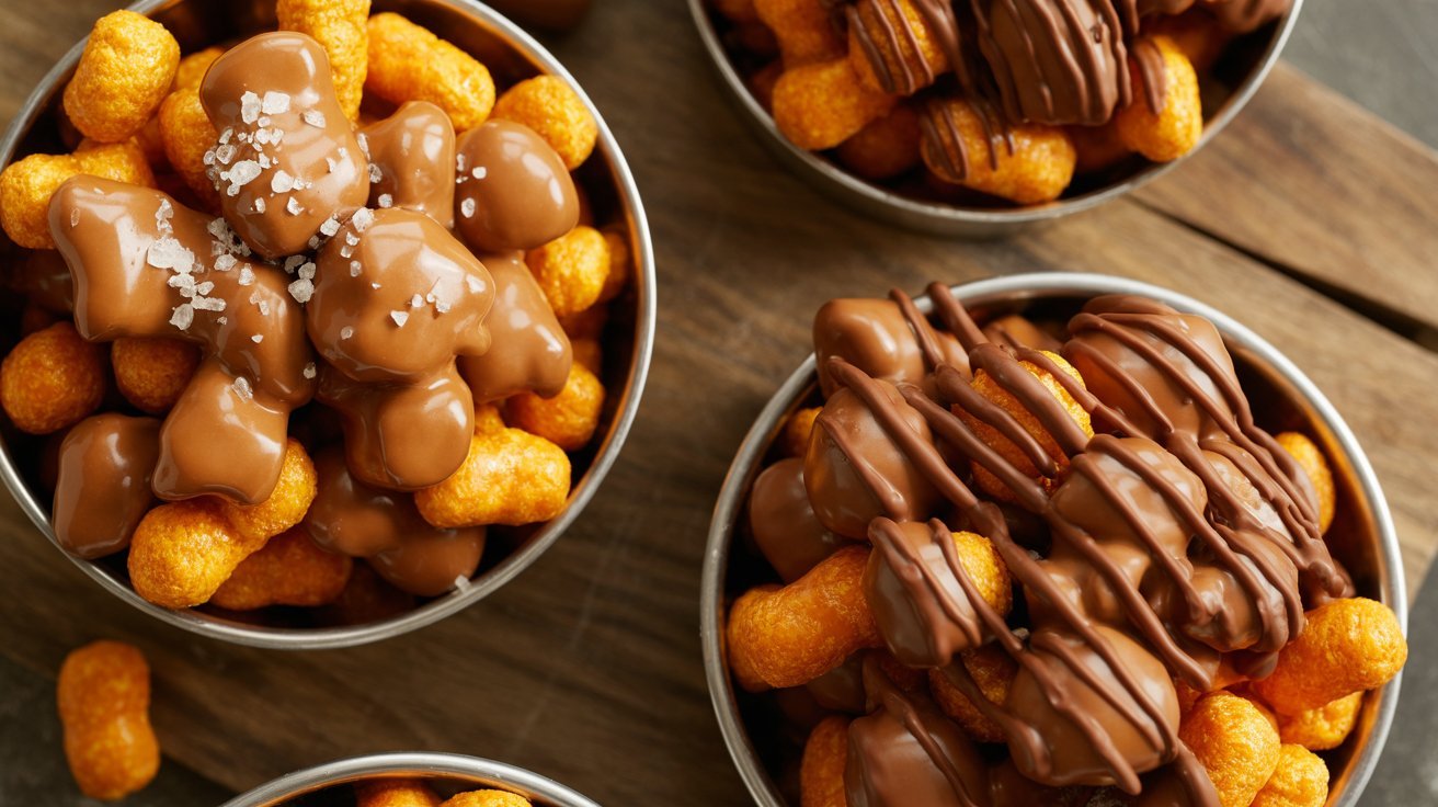 Candied Caramel Cheeto Puffs
