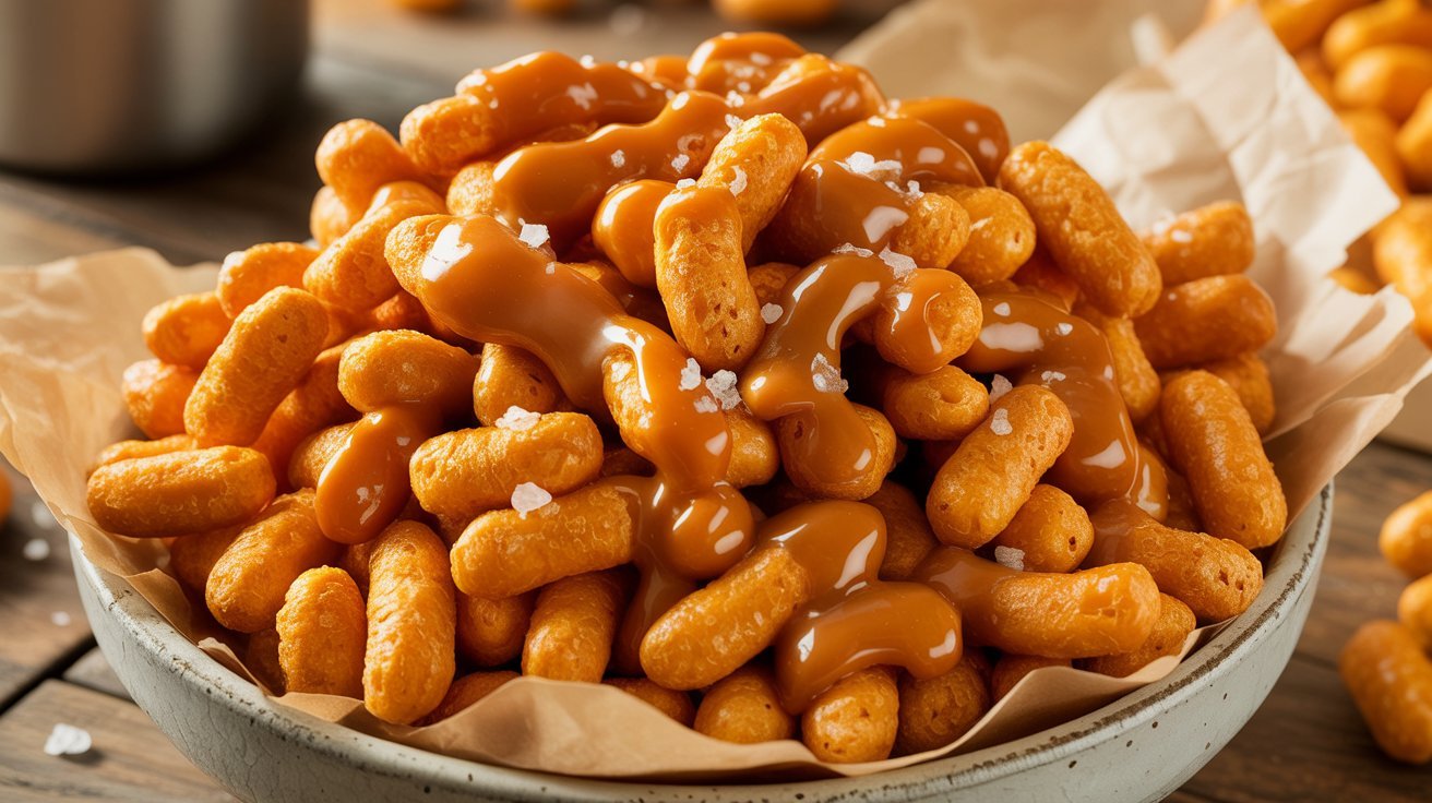 Candied Caramel Cheeto Puffs