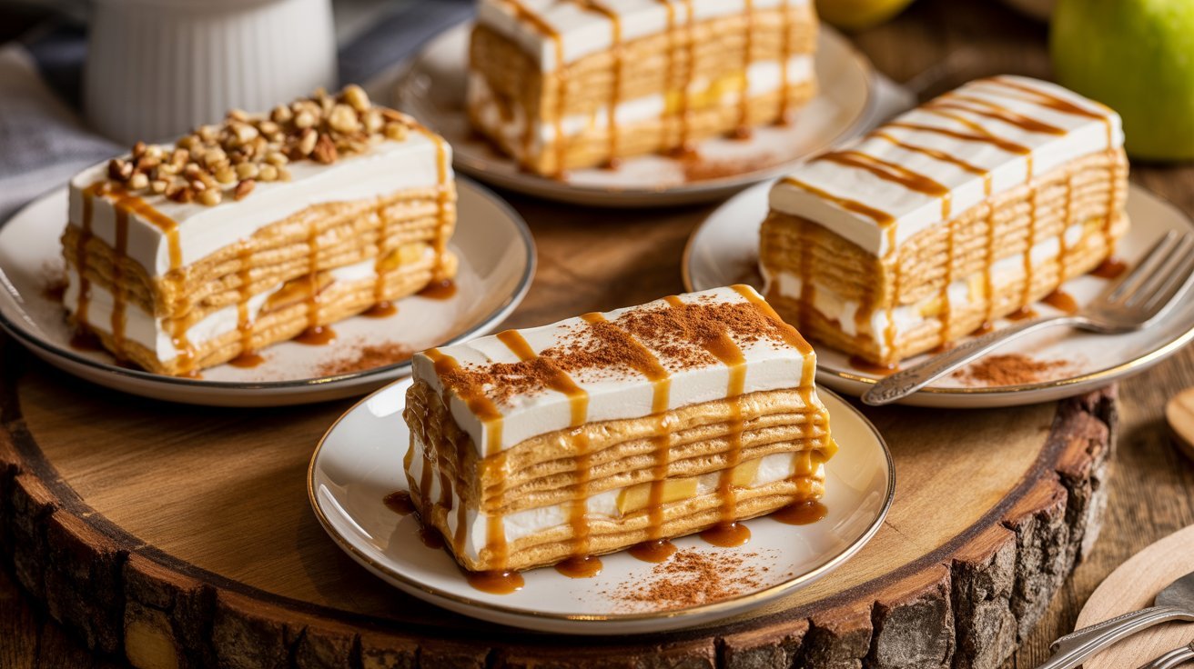 Caramel Apple Eclair Cake