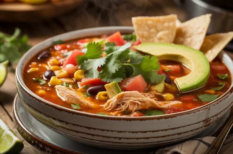 Crockpot Mexican Chicken Soup