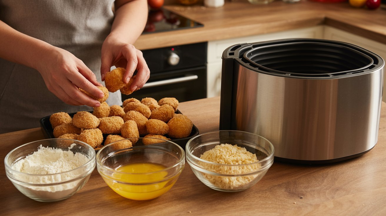 How to make Air Fried Cheese Curds