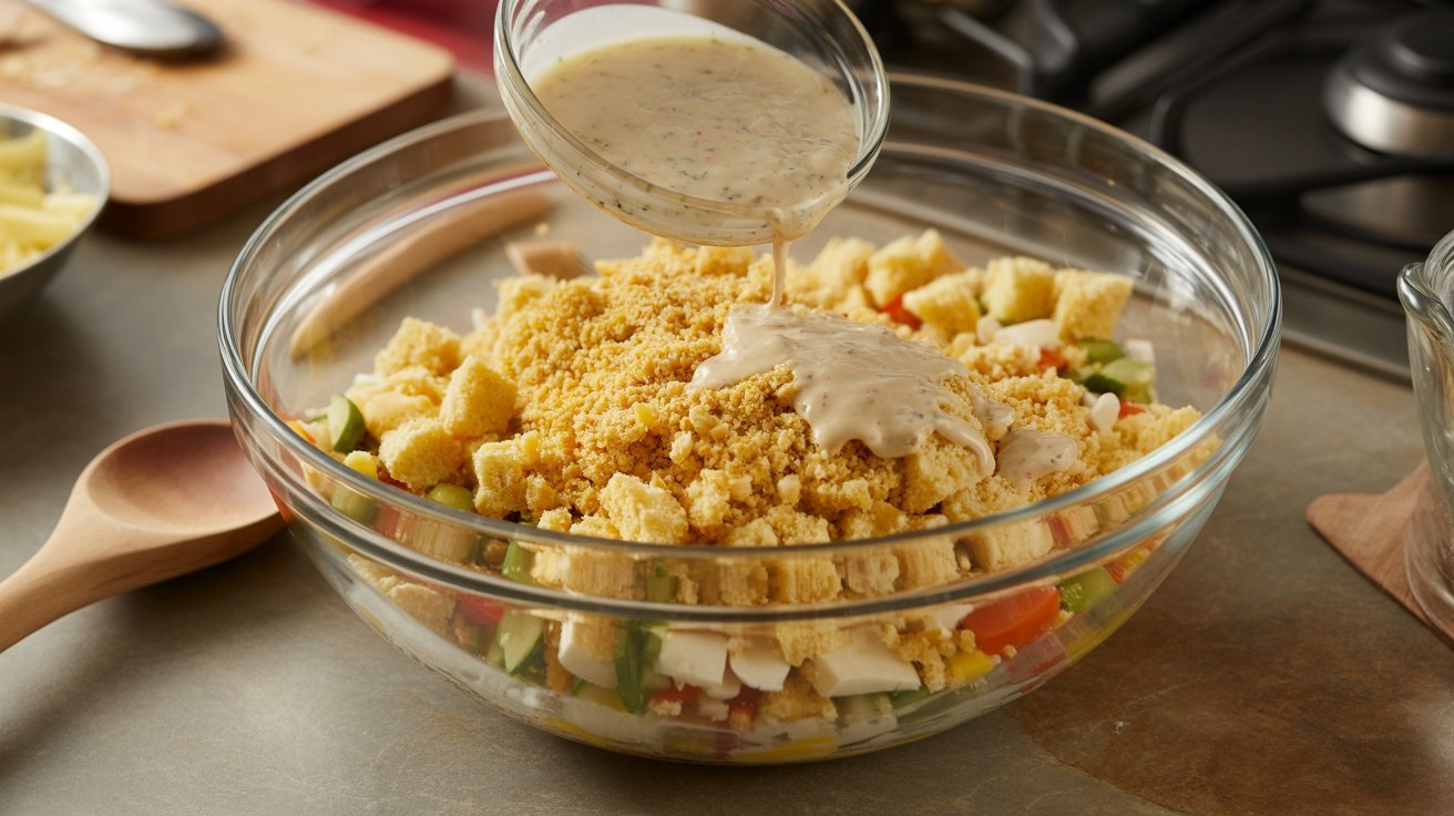 Aunt Kim’s Cornbread Salad