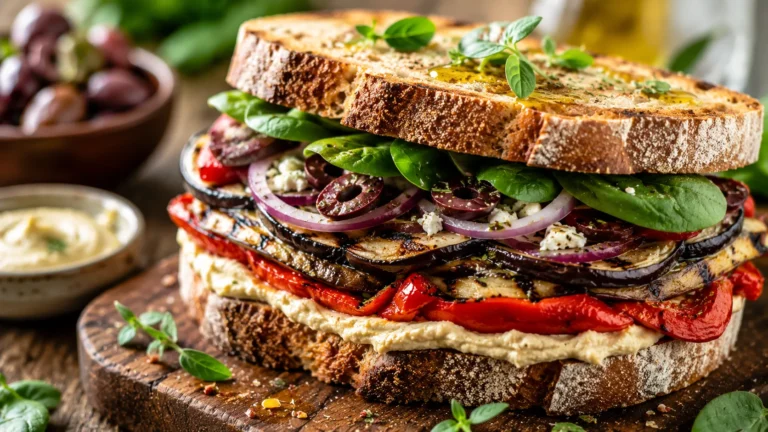 Mediterranean Eggplant Sandwich