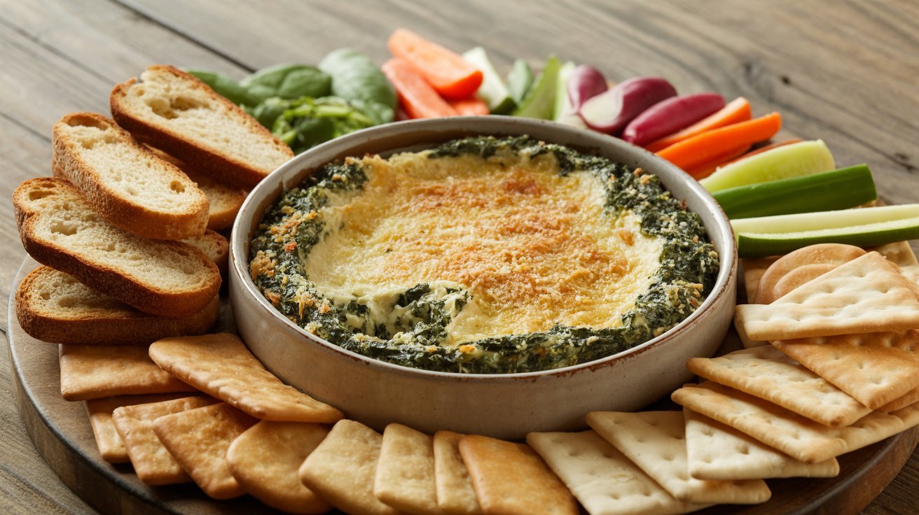 Parmesan Crusted Spinach Dip