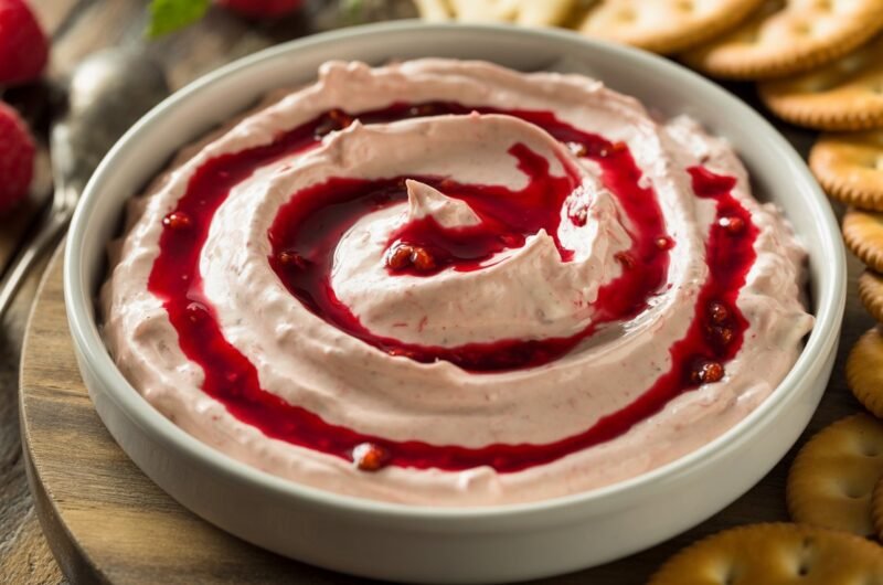 Raspberry Chipotle Cream Cheese Dip