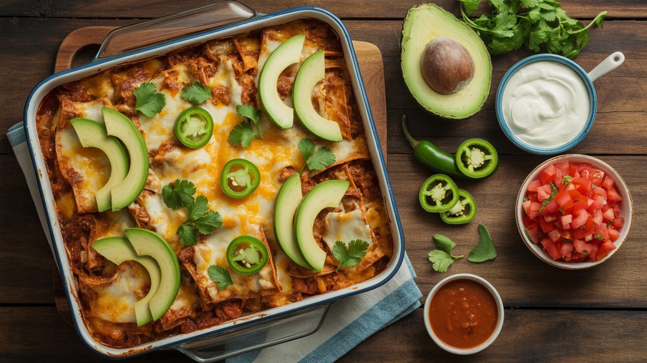Tex Mex Chicken Tortilla Lasagna Casserole