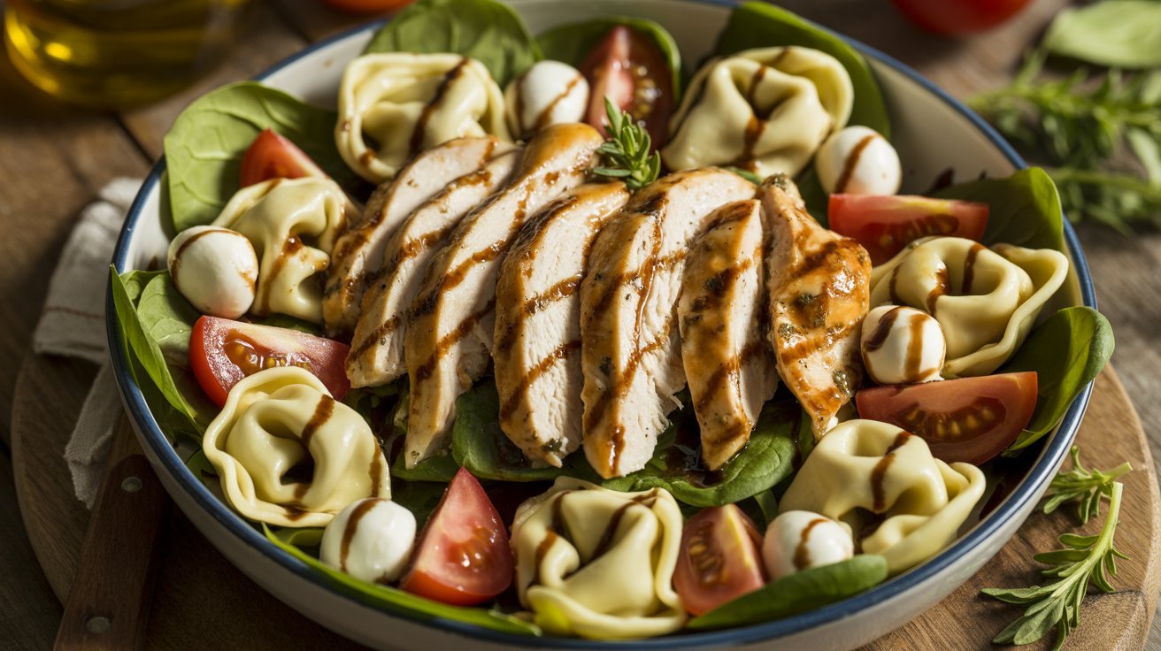 Balsamic Chicken Tortellini Salad