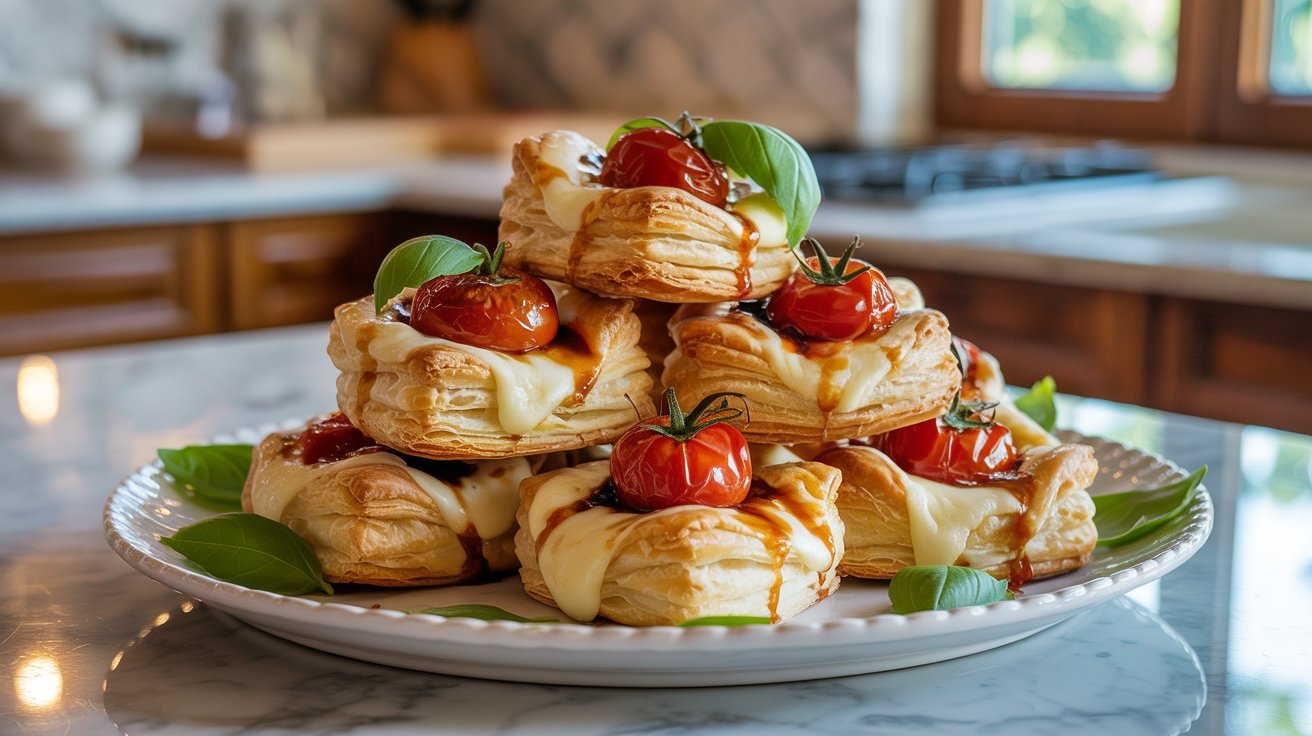 Balsamic Tomato Boursin Cheese Puffs