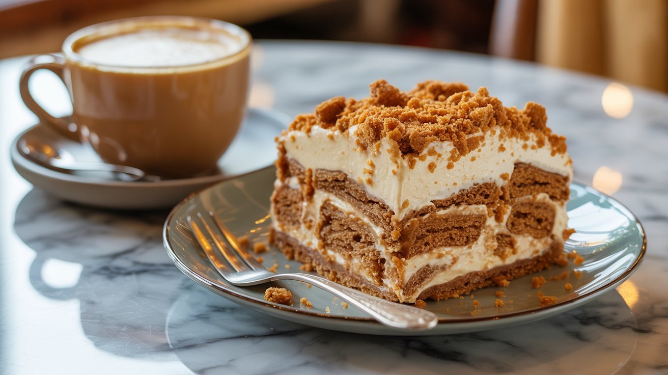 Biscoff Poke Cake