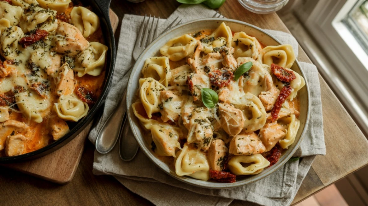 Why you love Marry Me Chicken Tortellini Skillet