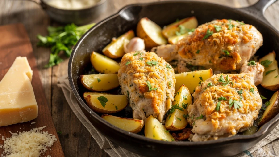 Why you love Parmesan Garlic Chicken & Potato Skillet