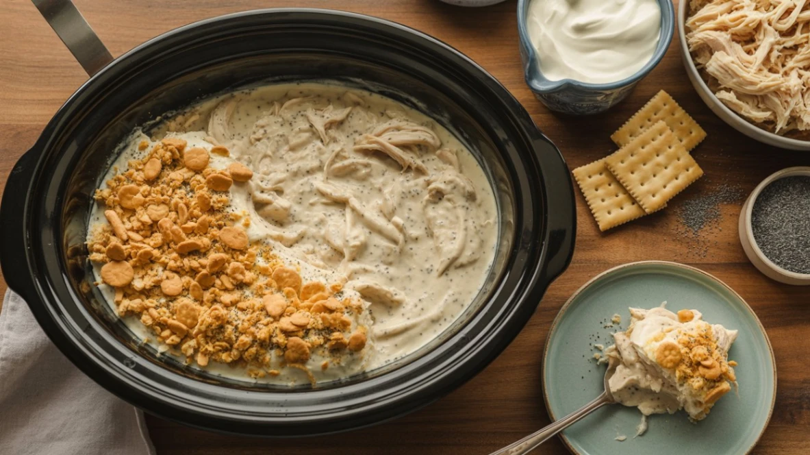 why you love Slow Cooker Poppy Seed Chicken Casserole