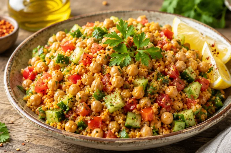 Spicy Chickpea and Bulgur Salad Recipe