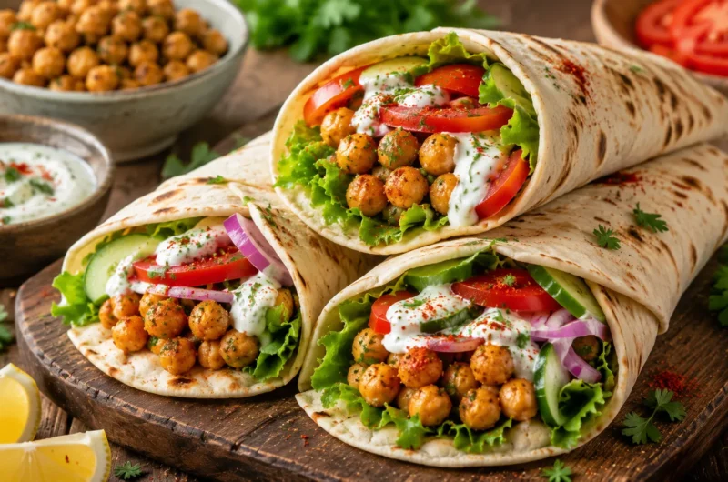 Turkish Chickpea Wraps Recipe
