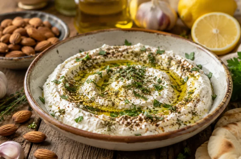 Vegan Labneh with Soy or Almond Yogurt